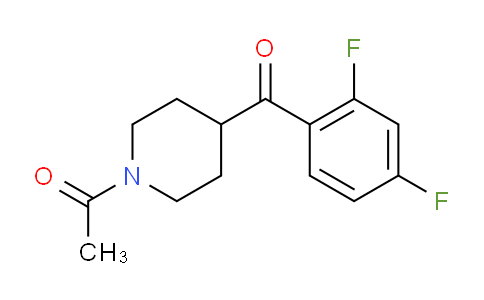 CAS No. 25519-77-1, 4-(2',4'-Difluorobenzoyl)-1-acetylpiperidine