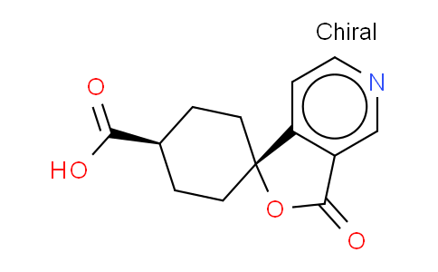 CAS No. 328233-18-7, trans-3'-Oxo-spiro[cyclohexane-1,1'(3'H)-furo[3,4-c]pyridine]-4-carboxylicacid