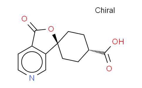 CAS No. 328233-23-4, trans-1'-Oxo-spiro[cyclohexane-1,3'(1'H)-furo[3,4-c]pyridine]-4-carboxylic acid