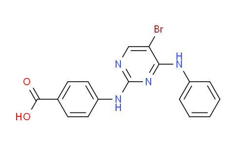 CAS No. 358789-05-6, 4-[[5-Bromo-4-(phenylamino)-2-pyrimidinyl]amino]benzoic acid