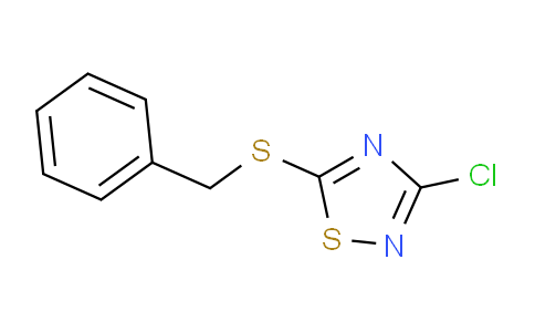 CAS No. 36598-31-9, 5-(benzylthio)-3-chloro-1,2,4-thiadiazole