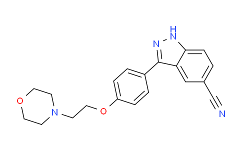CAS No. 395103-65-8, 3-(4-(2-morpholinoethoxy)phenyl)-1H-indazole-5-carbonitrile