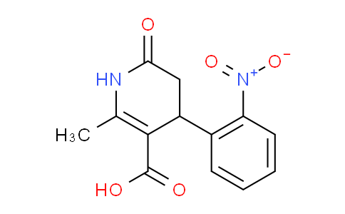 CAS No. 423120-03-0, 1,4,5,6-Tetrahydro-2-methyl-4-(2-nitrophenyl)-6-oxo-3-pyridinecarboxylic acid