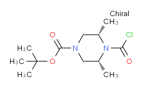 CAS No. 438050-53-4, (3R,5S)-rel-4-(Chlorocarbonyl)-3,5-dimethyl-1-piperazinecarboxylic acid tert-butyl ester