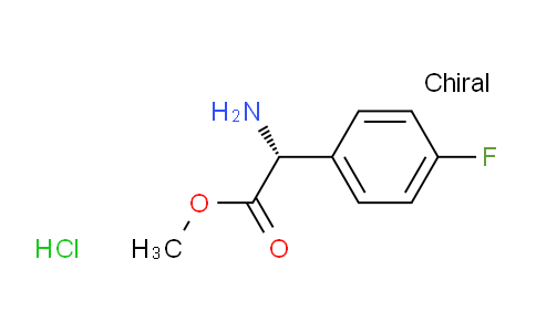 CAS No. 439213-22-6, (R)-Methyl 2-amino-2-(4-fluorophenyl)acetate hydrochloride