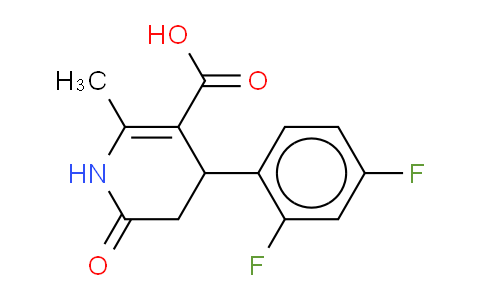 CAS No. 487057-91-0, 4-(2,4-Difluorophenyl)-1,4,5,6-tetrahydro-2-methyl-6-oxo-3-pyridinecarboxylic?acid