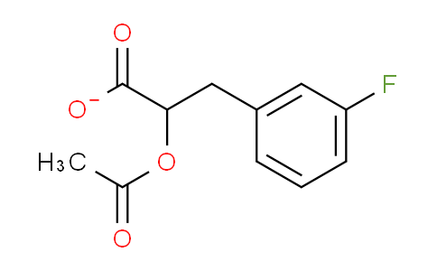 CAS No. 100754-78-7, 2-Acetyloxy-3-(3-fluorophenyl)propanoate