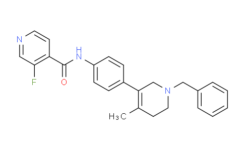 CAS No. 1028700-21-1, 3-fluoro-N-[4-[4-methyl-1-(phenylmethyl)-3,6-dihydro-2H-pyridin-5-yl]phenyl]-4-pyridinecarboxamide