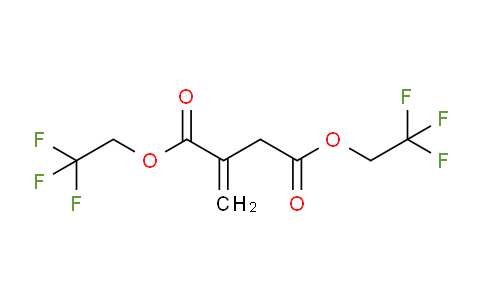 CAS No. 104534-96-5, Bis(2,2,2-trifluoroethyl) 2-methylidenebutanedioate