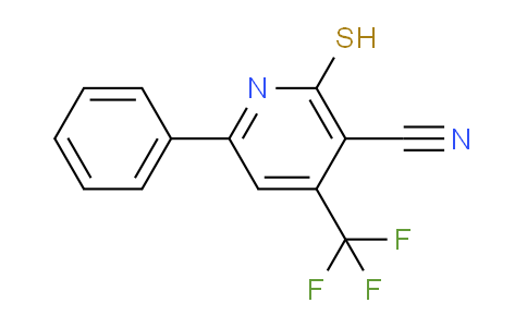CAS No. 104960-49-8, 2-Mercapto-6-phenyl-4-(trifluoromethyl)nicotinonitrile