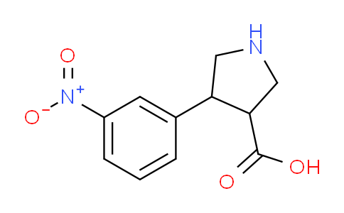 CAS No. 1049978-19-9, 4-(3-nitrophenyl)-3-pyrrolidinecarboxylic acid