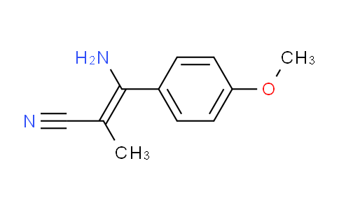 CAS No. 1050392-15-8, 3-Amino-3-(4-methoxyphenyl)-2-methylacrylonitrile