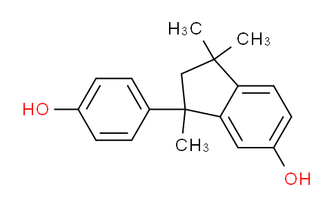 CAS No. 10527-11-4, 3-(4-Hydroxyphenyl)-1,1,3-trimethyl-2,3-dihydro-1H-inden-5-ol