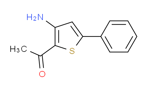CAS No. 105707-24-2, 1-(3-amino-5-phenyl-2-thiophenyl)ethanone