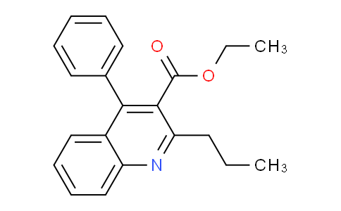 CAS No. 1073-34-3, 4-phenyl-2-propyl-3-quinolinecarboxylic acid ethyl ester