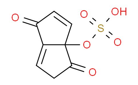 CAS No. 108347-23-5, 1,4-Dioxo-1,3a,4,5-tetrahydropentalen-3a-yl hydrogen sulfate