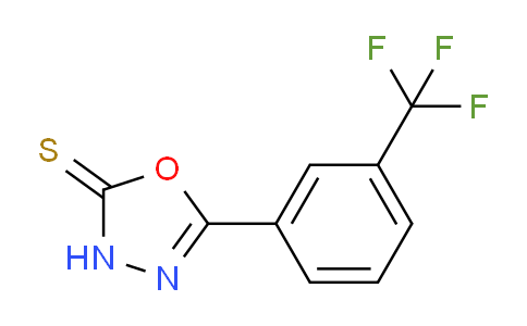 CAS No. 108413-50-9, 5-[3-(trifluoromethyl)phenyl]-3H-1,3,4-oxadiazole-2-thione