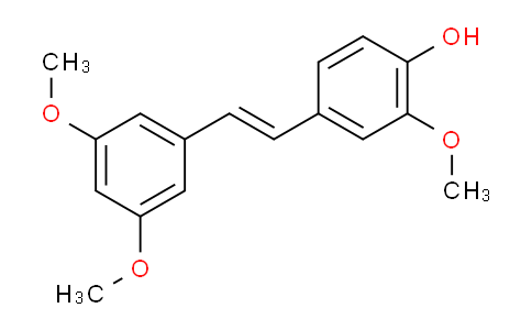 CAS No. 108957-72-8, 4-[(E)-2-(3,5-dimethoxyphenyl)ethenyl]-2-methoxy-phenol