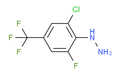 CAS No. 110499-66-6, (2-Chloro-6-fluoro-4-(trifluoromethyl)phenyl)hydrazine