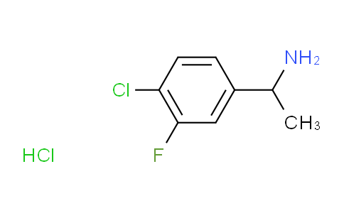 CAS No. 1114559-11-3, 1-(4-chloro-3-fluorophenyl)ethanamine hydrochloride