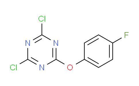 CAS No. 112748-46-6, 2,4-dichloro-6-(4-fluorophenoxy)-1,3,5-triazine