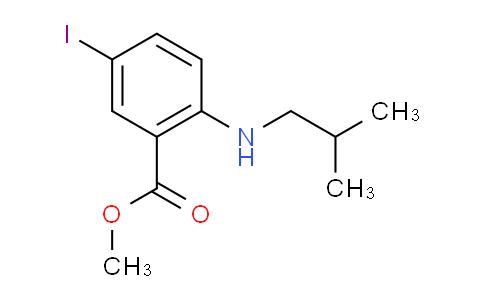 CAS No. 1131587-18-2, Methyl 5-iodo-2-(isobutylamino)benzoate