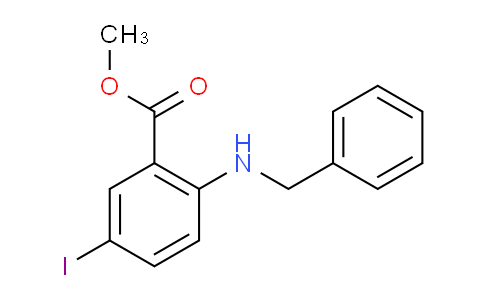 CAS No. 1131587-21-7, 5-iodo-2-[(phenylmethyl)amino]benzoic acid methyl ester