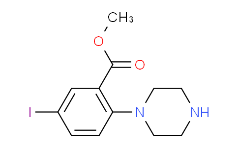 CAS No. 1131587-36-4, 5-iodo-2-(1-piperazinyl)benzoic acid methyl ester