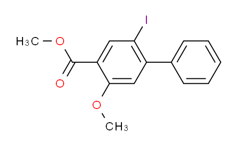 CAS No. 1131587-53-5, Methyl 2-iodo-5-methoxy-[1,1'-biphenyl]-4-carboxylate