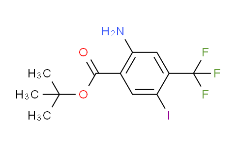 CAS No. 1131587-56-8, tert-Butyl 2-amino-5-iodo-4-(trifluoromethyl)benzoate
