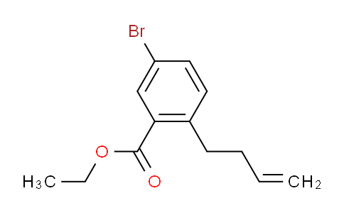 CAS No. 1131587-75-1, Ethyl 5-bromo-2-(but-3-en-1-yl)benzoate