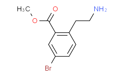 CAS No. 1131587-84-2, 2-(2-aminoethyl)-5-bromobenzoic acid methyl ester