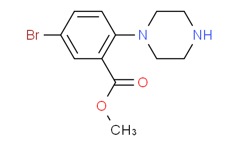 CAS No. 1131587-86-4, Methyl 5-broMo-2-(piperazin-1-yl)benzoate
