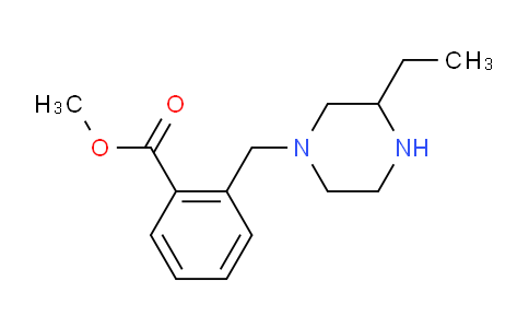 CAS No. 1131588-01-6, 2-[(3-ethyl-1-piperazinyl)methyl]benzoic acid methyl ester