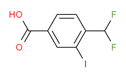 CAS No. 1131588-05-0, 4-(Difluoromethyl)-3-iodobenzoic acid