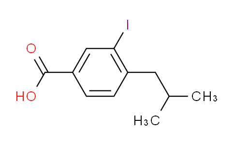 CAS No. 1131588-08-3, 3-Iodo-4-isobutylbenzoic acid