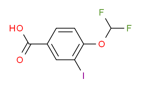 CAS No. 1131588-14-1, 4-(Difluoromethoxy)-3-iodobenzoic acid