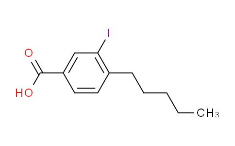 CAS No. 1131588-17-4, 3-iodo-4-pentylbenzoic acid