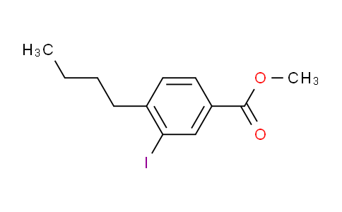 CAS No. 1131588-18-5, Methyl 4-butyl-3-iodobenzoate