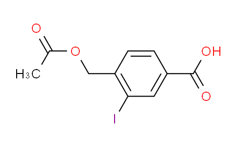 CAS No. 1131614-05-5, 4-(Acetoxymethyl)-3-iodobenzoic acid