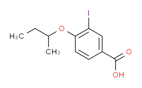CAS No. 1131614-17-9, 4-(sec-Butoxy)-3-iodobenzoic acid