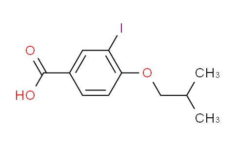 CAS No. 1131614-19-1, 3-iodo-4-(2-methylpropoxy)benzoic acid