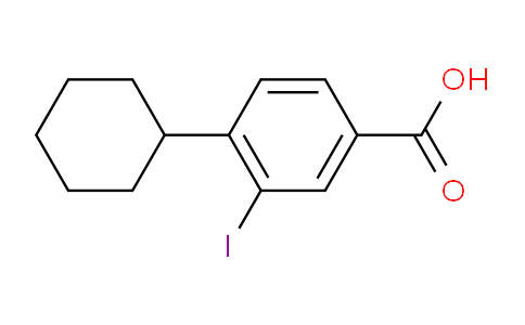 CAS No. 1131614-24-8, 4-cyclohexyl-3-iodobenzoic acid
