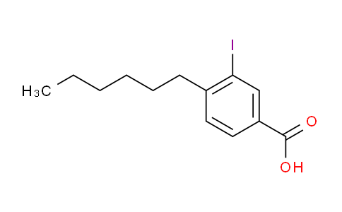 CAS No. 1131614-31-7, 4-Hexyl-3-iodobenzoic acid