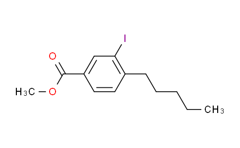 CAS No. 1131614-32-8, Methyl 3-iodo-4-pentylbenzoate