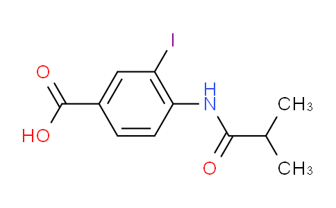 CAS No. 1131614-34-0, 3-Iodo-4-isobutyramidobenzoic acid