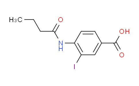 CAS No. 1131614-35-1, 4-Butyramido-3-iodobenzoic acid