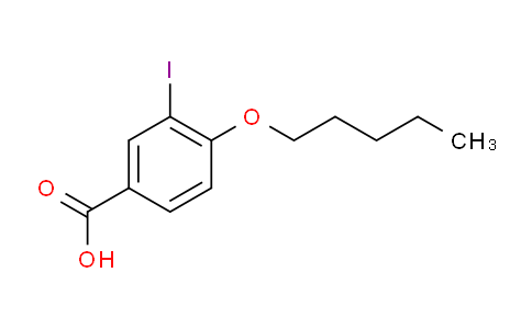 CAS No. 1131614-41-9, 3-Iodo-4-(pentyloxy)benzoic acid