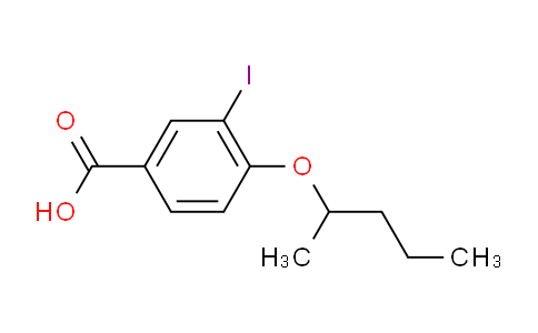 CAS No. 1131614-44-2, 3-iodo-4-pentan-2-yloxybenzoic acid