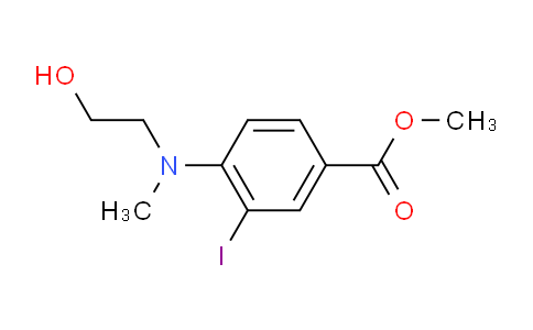 CAS No. 1131614-50-0, Methyl 4-((2-hydroxyethyl)(methyl)amino)-3-iodobenzoate